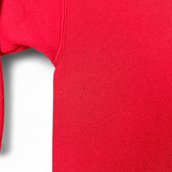 Vintage Reebok Sweater Adult MEDIUM Red Sweatshirt Pullover Chest Logo 80s - Picture 5 of 7